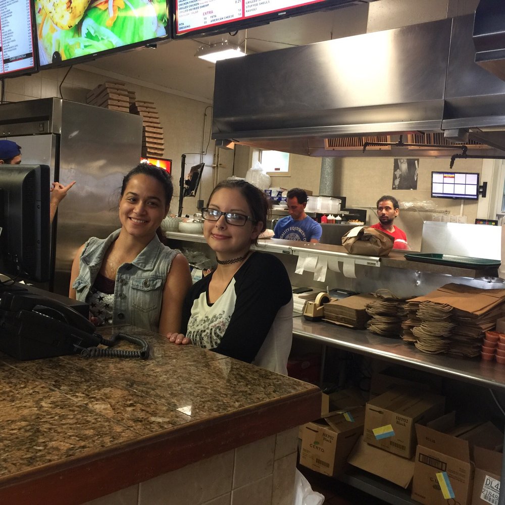 Greg's Pizza - Priscilla and Cheyenne, two lovely ladies that will pleasantly help you with your orders. Enjoy! - Pizza Near Me - Gloucester, Massachusetts Greg's Pizza - Priscilla and Cheyenne, two lovely ladies that will pleasantly help you with your orders. Enjoy! - Pizza Near Me - Gloucester, Massachusetts