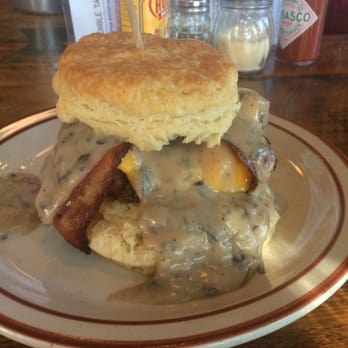 Denver Biscuit Co. - Broadway - The Franklin with mushroom gravy - Breakfast & Brunch Near Me - Denver, Colorado