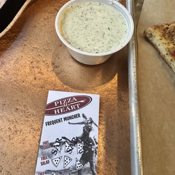 Pizza My Heart - Pesto ranch and a stamp card - Pizza Near Me - Saratoga, California