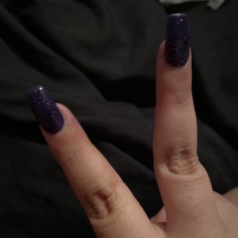 La Chica Nails & Microblading Salon - Purple nails that they did for me today! I love them! - Nail Salons Near Me - Oviedo, Florida