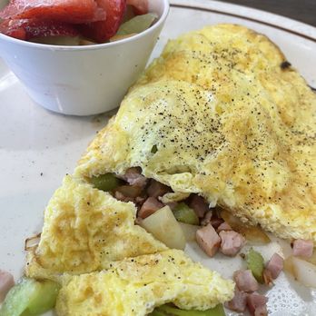 Jack's Cafe - Denver omelet with side of fruit. Absolutely delicious. Came with side of toast. - Breakfast & Brunch Near Me - Reno, Nevada