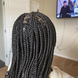 Braids by Abbie - Big Knotless braids with curls!!!