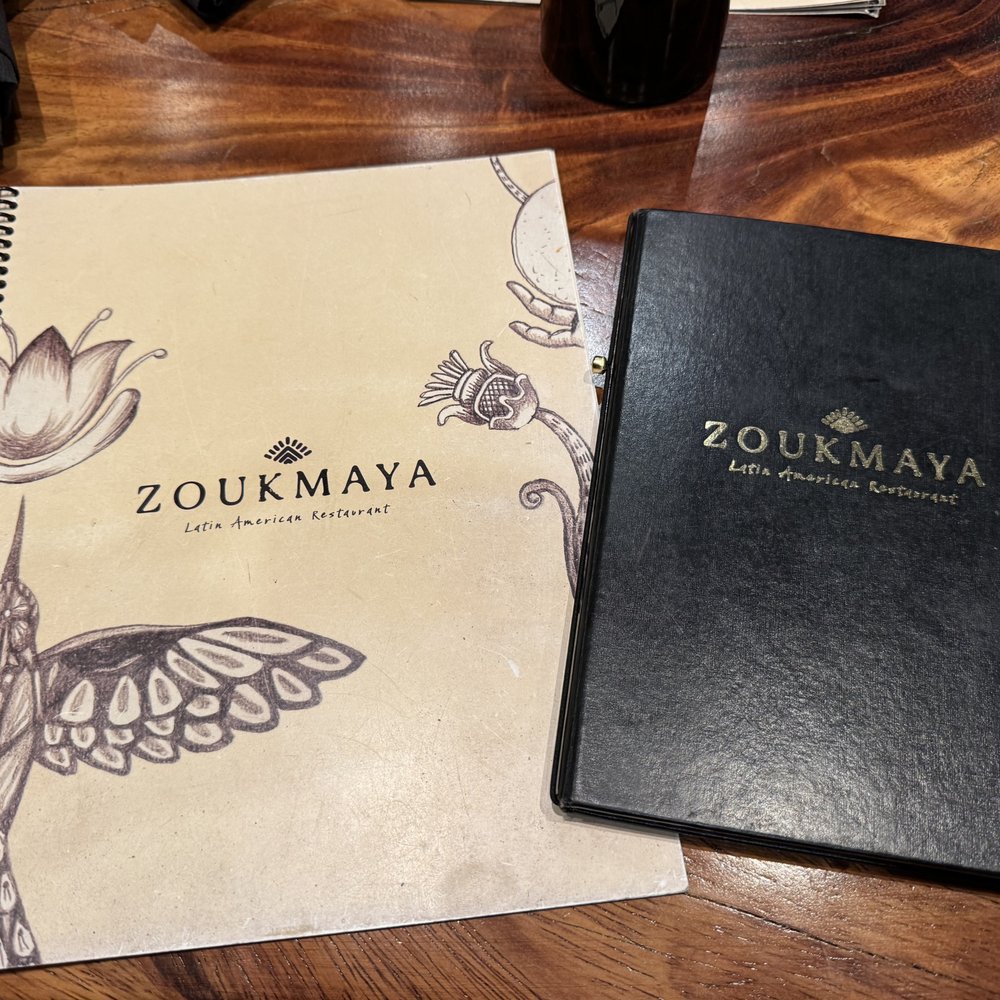 Zoukmaya - Menu cover - Latin American Near Me - Forest Lake, Minnesota