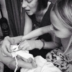 Lotus Midwifery - Rowen helping my 5 year old daughter cut the cord.