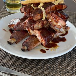 Double stack of ribs Double stack of ribs