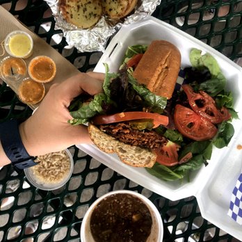 Meals From The Heart Cafe - Veggie poboy with Okra gumbo - Breakfast & Brunch Near Me - New Orleans, Louisiana Meals From The Heart Cafe - Veggie poboy with Okra gumbo - Breakfast & Brunch Near Me - New Orleans, Louisiana