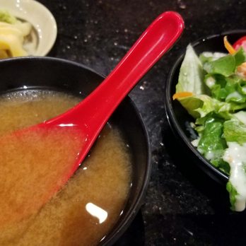Tang's Sushi - Miso soup and salad. - Sushi Bars Near Me - Roseville, California Tang's Sushi - Miso soup and salad. - Sushi Bars Near Me - Roseville, California