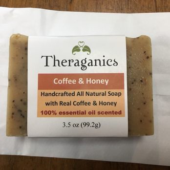 Theraganics - Coffee + Roark Acres Local Honey bar soap. - Skin Care Near Me - Tulsa, Oklahoma Theraganics - Coffee + Roark Acres Local Honey bar soap. - Skin Care Near Me - Tulsa, Oklahoma