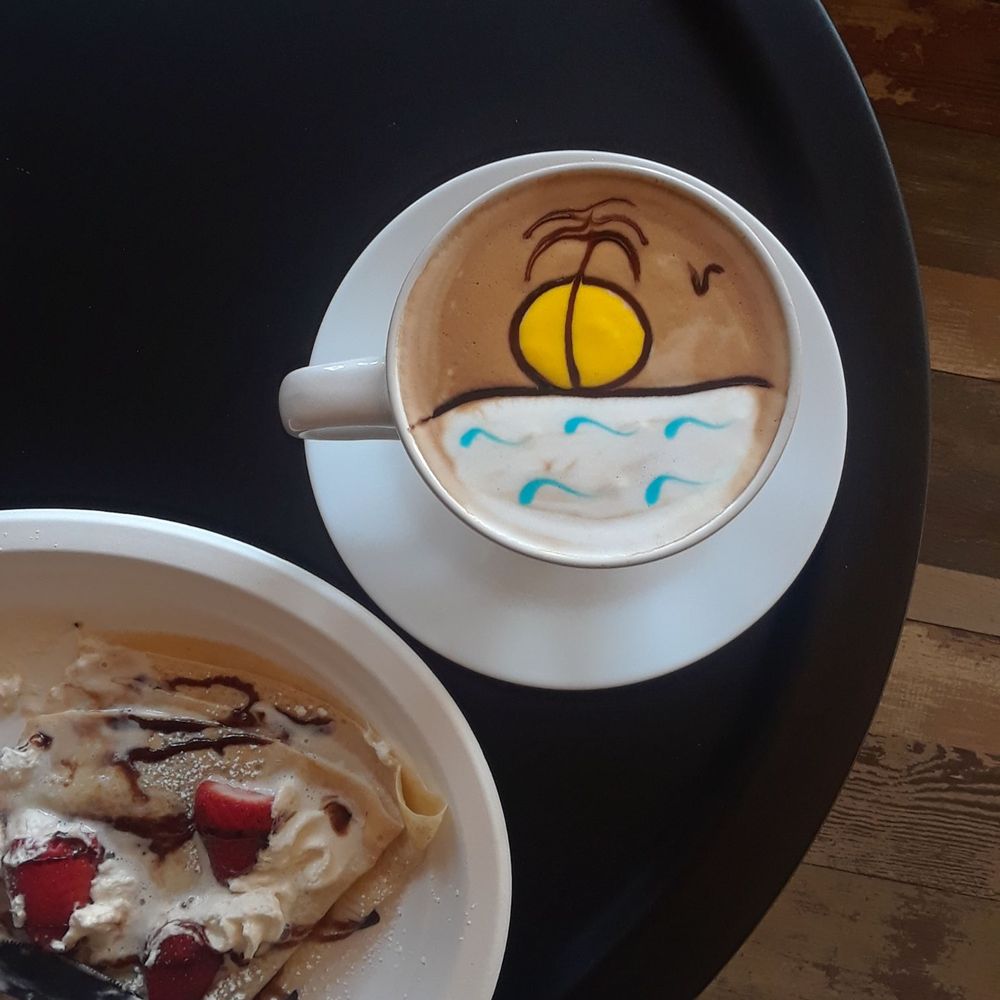Brussel's Cafe - Nutella crepe and cappuccino. - Creperies Near Me - Chambersburg, Pennsylvania Brussel's Cafe - Nutella crepe and cappuccino. - Creperies Near Me - Chambersburg, Pennsylvania