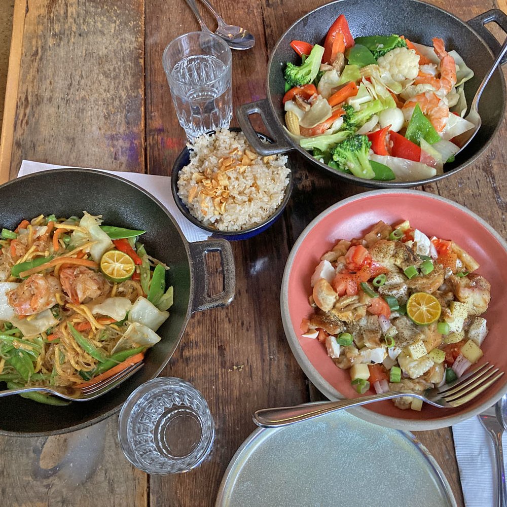 Makilala - Pancit with Shrimps, Chop Suey with Shrimps and Garlic Rice, Ensaladang Talong - Filipino Near Me - Toronto, Ontario Makilala - Pancit with Shrimps, Chop Suey with Shrimps and Garlic Rice, Ensaladang Talong - Filipino Near Me - Toronto, Ontario