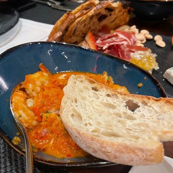 Bolero Restaurante - Shrimp appetizer with extra bread to dip in the sauce - Tapas/Small Plates Near Me - Temecula, California Bolero Restaurante - Shrimp appetizer with extra bread to dip in the sauce - Tapas/Small Plates Near Me - Temecula, California