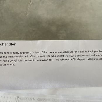 Lamb Contracting - There is nothing in our agreement that says he can keep any money for failing to complete the job! - General Contractors Near Me Lamb Contracting - There is nothing in our agreement that says he can keep any money for failing to complete the job! - General Contractors Near Me