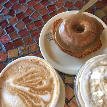 Dallabetta's Muse - Chocolate wafer hot drink. Chai with espresso blended. Donut! - Coffee & Tea Near Me - Loveland, Colorado Dallabetta's Muse - Chocolate wafer hot drink. Chai with espresso blended. Donut! - Coffee & Tea Near Me - Loveland, Colorado