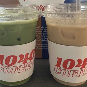 1040 Coffee - Matcha latte with Oat milk and a Chai latte with Oat milk - Coffee & Tea Near Me - Buena Park, California
