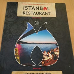 Istanbul Restaurant - Menu front