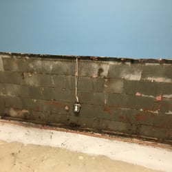 MoldStoppers - This type of moisture build up between your foundation and drywall is very common in finished basement and not always visible.