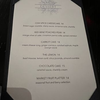 Blue Aster - Dessert menu December 2022 - Breakfast & Brunch Near Me - Nashville, Tennessee Blue Aster - Dessert menu December 2022 - Breakfast & Brunch Near Me - Nashville, Tennessee