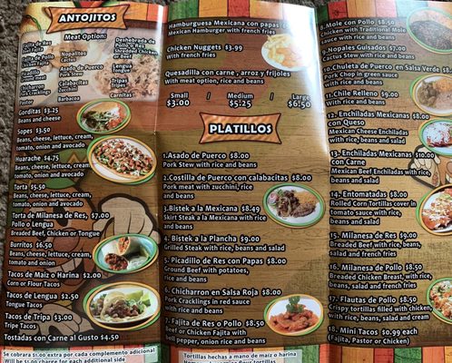 Menu photo 6 Taqueria El Naranjito Houston, TX