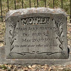 Pond Springs Cemetery - One of the gravestones at Pond Springs