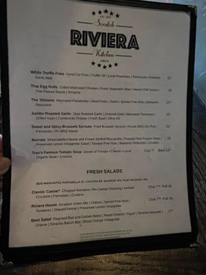 Menu photo 6 Riviera Scratch Kitchen Glenwood Springs, CO