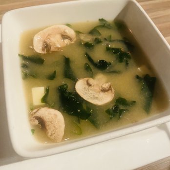 Top Sushi - Miso soup- def love how they added a lot of seaweed in there - Sushi Bars Near Me - Tomball, Texas Top Sushi - Miso soup- def love how they added a lot of seaweed in there - Sushi Bars Near Me - Tomball, Texas