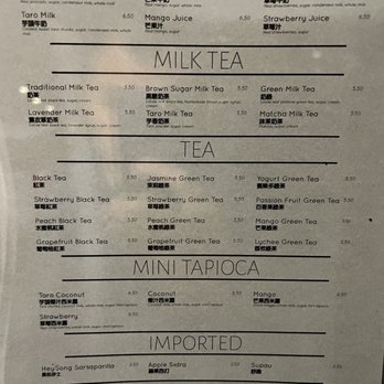 Grandma’s Kitchen - Menu - Bubble Tea Near Me - Newton, Massachusetts