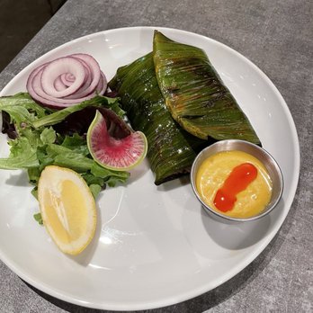 Barsa New Indian - Pan-Seared Fish in Banana Leaf - Indian Near Me - Durham, North Carolina