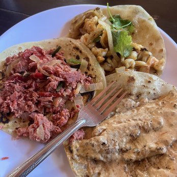 Mc-Fisher - Smoked Marlin (red meat), shrimp and onion (top) and el diabla (bottom right) - Seafood Near Me - La Paz, BCS Mc-Fisher - Smoked Marlin (red meat), shrimp and onion (top) and el diabla (bottom right) - Seafood Near Me - La Paz, BCS