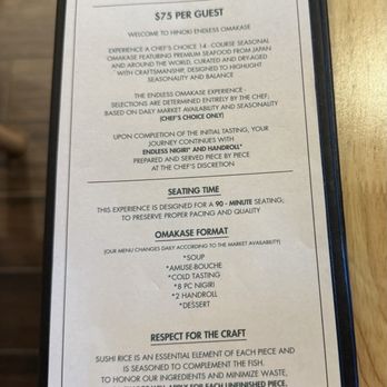 Hinoki - Omakase! So worth it !! - Sushi Bars Near Me - Frisco, Texas