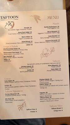 Menu photo 1 Taftoon New York, NY