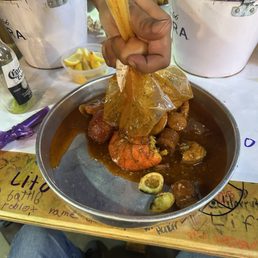 This is the shrimp with lobster boil.