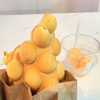 Sweet Cupz - Eggette, mango ice cream - Bubble Tea Near Me - San Francisco, California Sweet Cupz - Eggette, mango ice cream - Bubble Tea Near Me - San Francisco, California