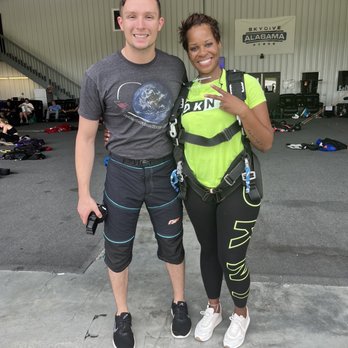 Skydive Alabama - Me & Nathan after jump! - Skydiving Near Me - Vinemont, Alabama Skydive Alabama - Me & Nathan after jump! - Skydiving Near Me - Vinemont, Alabama