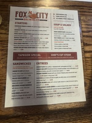 Menu photo 1 Fox City Brewing Forsyth, GA