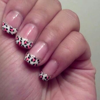 Color Me Nail - Hot pink and black cheetah spots. Super cute!!! - Nail Salons Near Me - Santa Clara, California