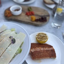Caesar Salad with salmon