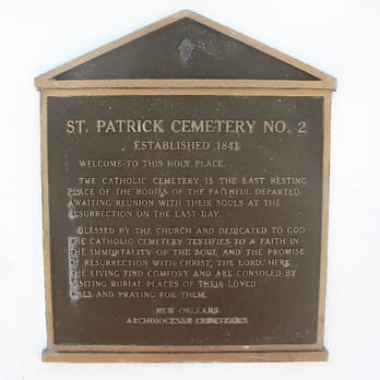 St Patrick Cemeteries & Mausoleum - Funeral Services & Cemeteries Near Me - New Orleans, Louisiana St Patrick Cemeteries & Mausoleum - Funeral Services & Cemeteries Near Me - New Orleans, Louisiana
