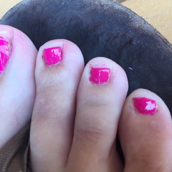 K Nails - Butchered pedi. - Nail Salons Near Me - Lake Placid, New York