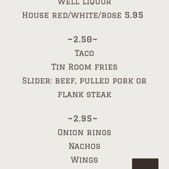 Tin Room Bar - Happy hour - Bars Near Me - Burien, Washington Tin Room Bar - Happy hour - Bars Near Me - Burien, Washington