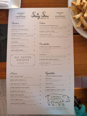 Menu photo 6 Salty Sow Austin, TX