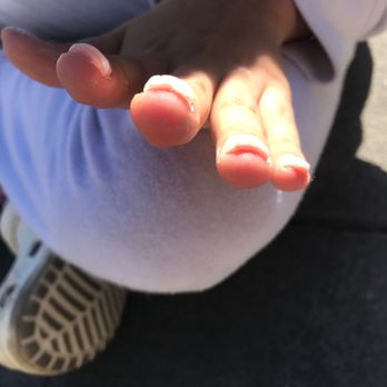 Linda's Nail & Spa - On top of the Poot job they didn't bother to remove my daughter's prior acrylic nail, they just went over it and charged full price. - Nail Salons Near Me - Poway, California