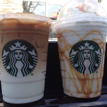 Starbucks - Grande Caramel Macchiato and Grande Vanilla Bean Frapp w/Caramel - Coffee & Tea Near Me - Rancho Cucamonga, California Starbucks - Grande Caramel Macchiato and Grande Vanilla Bean Frapp w/Caramel - Coffee & Tea Near Me - Rancho Cucamonga, California