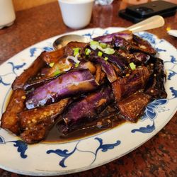 Old Mandarin Islamic Restaurant - Eggplant in Spicy Garlic Sauce
