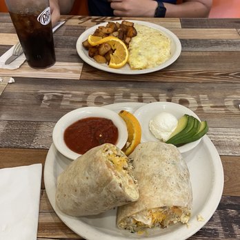 Eggscellent - Breakfast Burrito - Power Omlete w pepper jack Cheese & breakfast potatoes - Breakfast & Brunch Near Me - Las Vegas, Nevada