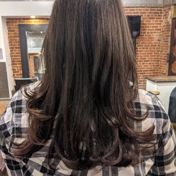 Dej Salon - After blow drying. - Hair Salons Near Me - Studio City, California