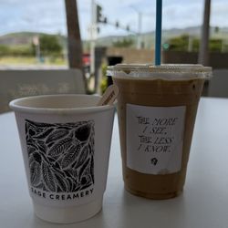 Affogato and mint hojita