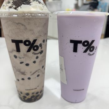 T% Coffee + Tea - Rocklin - 12.12.25 Oreo Smoothie w/ boba and Taro Taro Smoothie - Bubble Tea Near Me - Rocklin, California T% Coffee + Tea - Rocklin - 12.12.25 Oreo Smoothie w/ boba and Taro Taro Smoothie - Bubble Tea Near Me - Rocklin, California