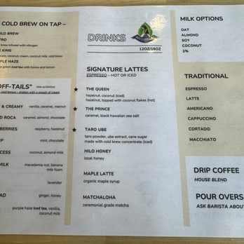 Ali’i Coffee - Menu - Coffee & Tea Near Me - Honolulu, Hawaii