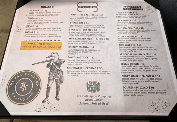 Menu photo 1 The Barley Hound Prescott, AZ Menu photo 1 The Barley Hound Prescott, AZ