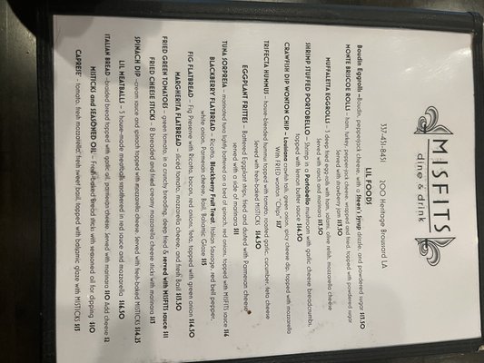 Misfits Dine & Drink by null